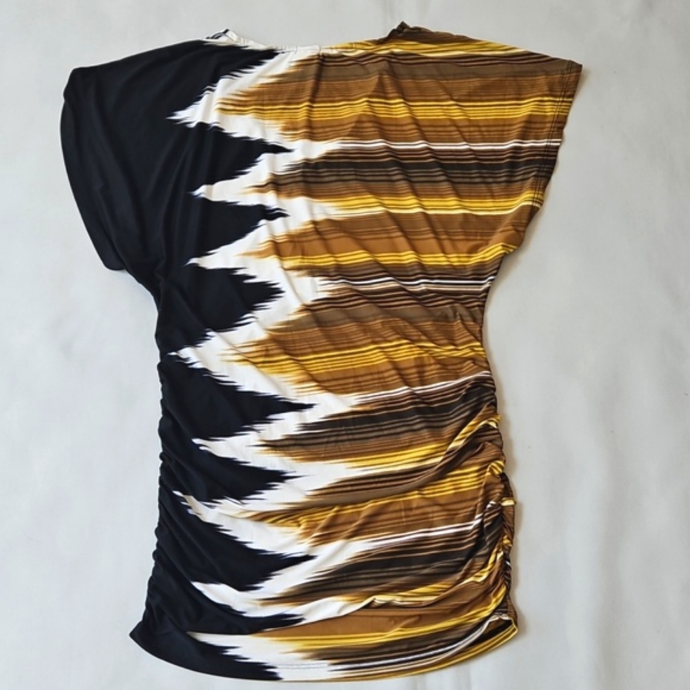 Carmen Marc Valvo Deco Zig Zag Kimono Swim Cover-Up - Picture 11 of 11